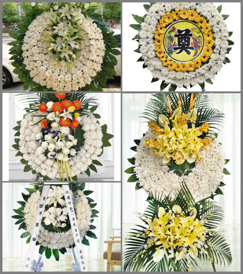 黑龙江大庆肇州县二井镇花圈速递